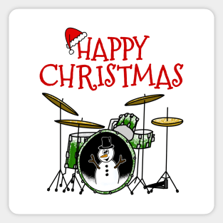 Christmas Drums Drummer Drum Teacher Xmas 2022 Sticker